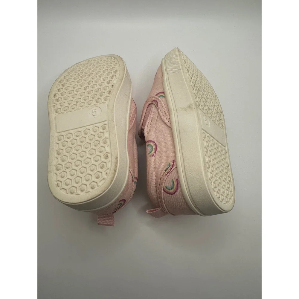 Baby Gap Disney Rainbow‎ Slip On Shoes Pink Size 5 Toddler